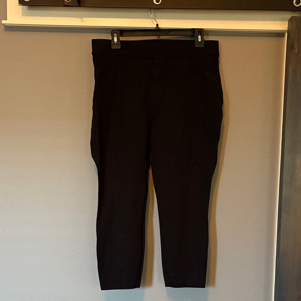 SPANX Black Cropped Pants Ankle Length